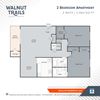 2 Bedroom-1064 Floor Plan 2 Bedroom-1064 Floor Plan at Walnut Trails Apartments, Indiana